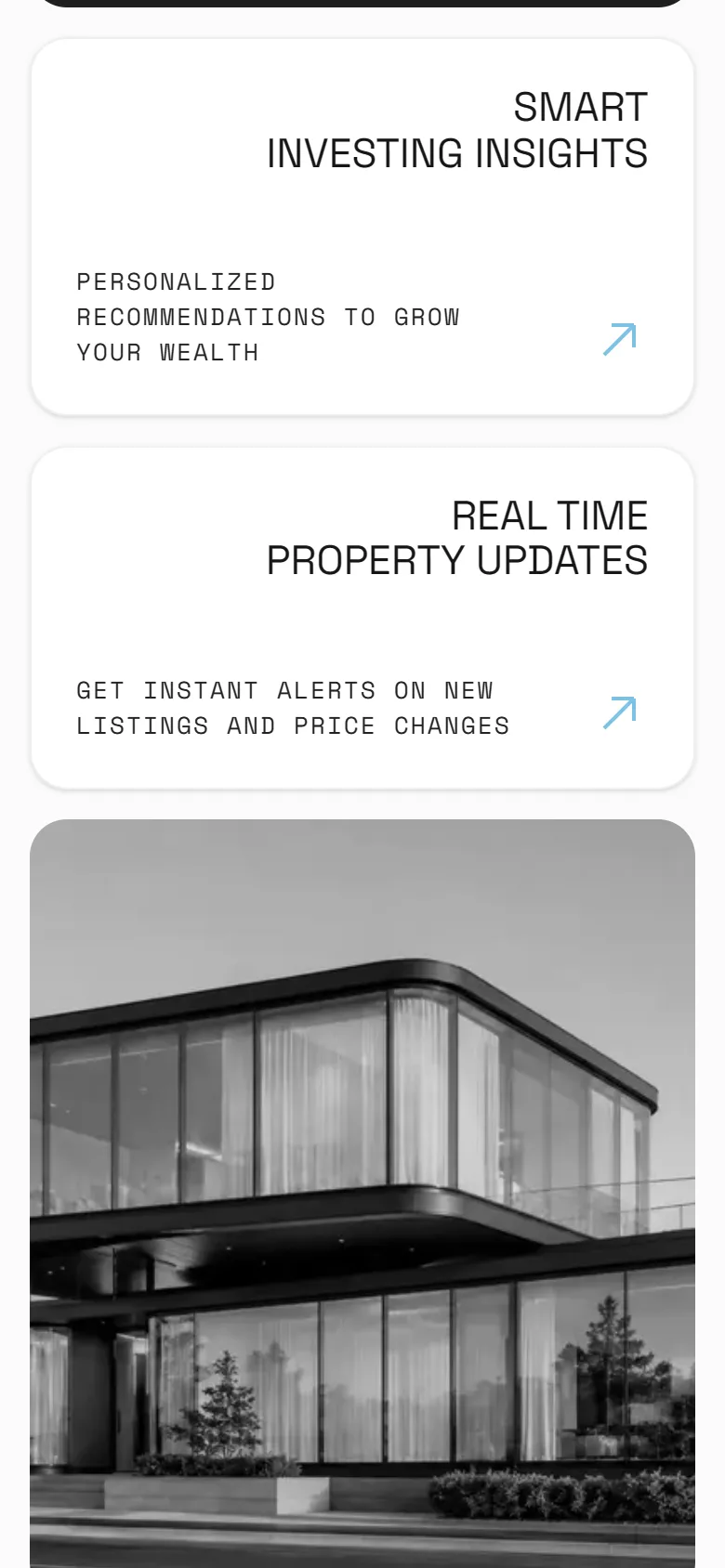The City Arcade website on a phone