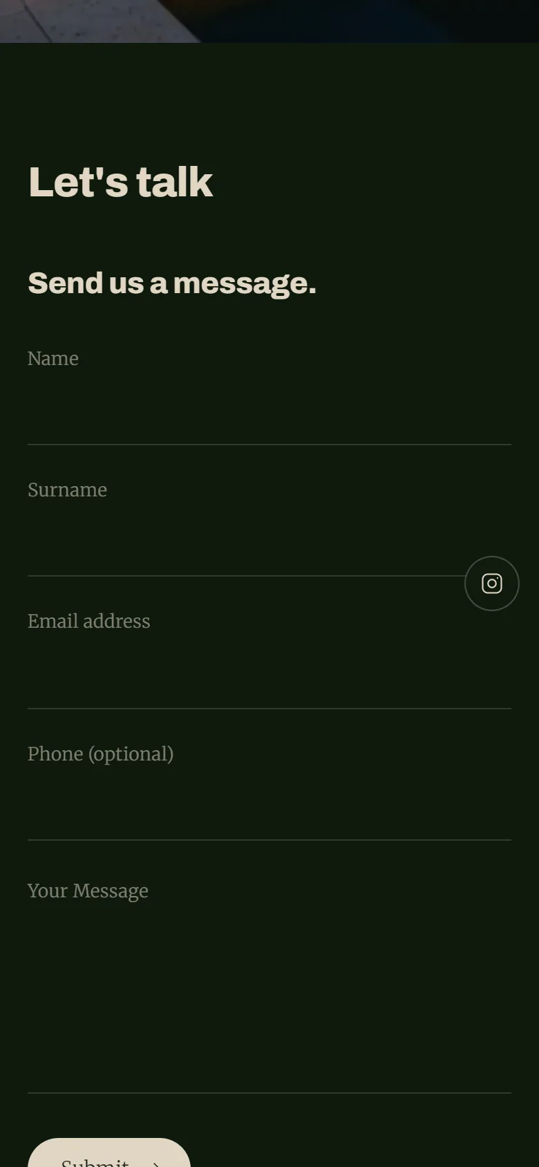 The Heimat Group website on a phone