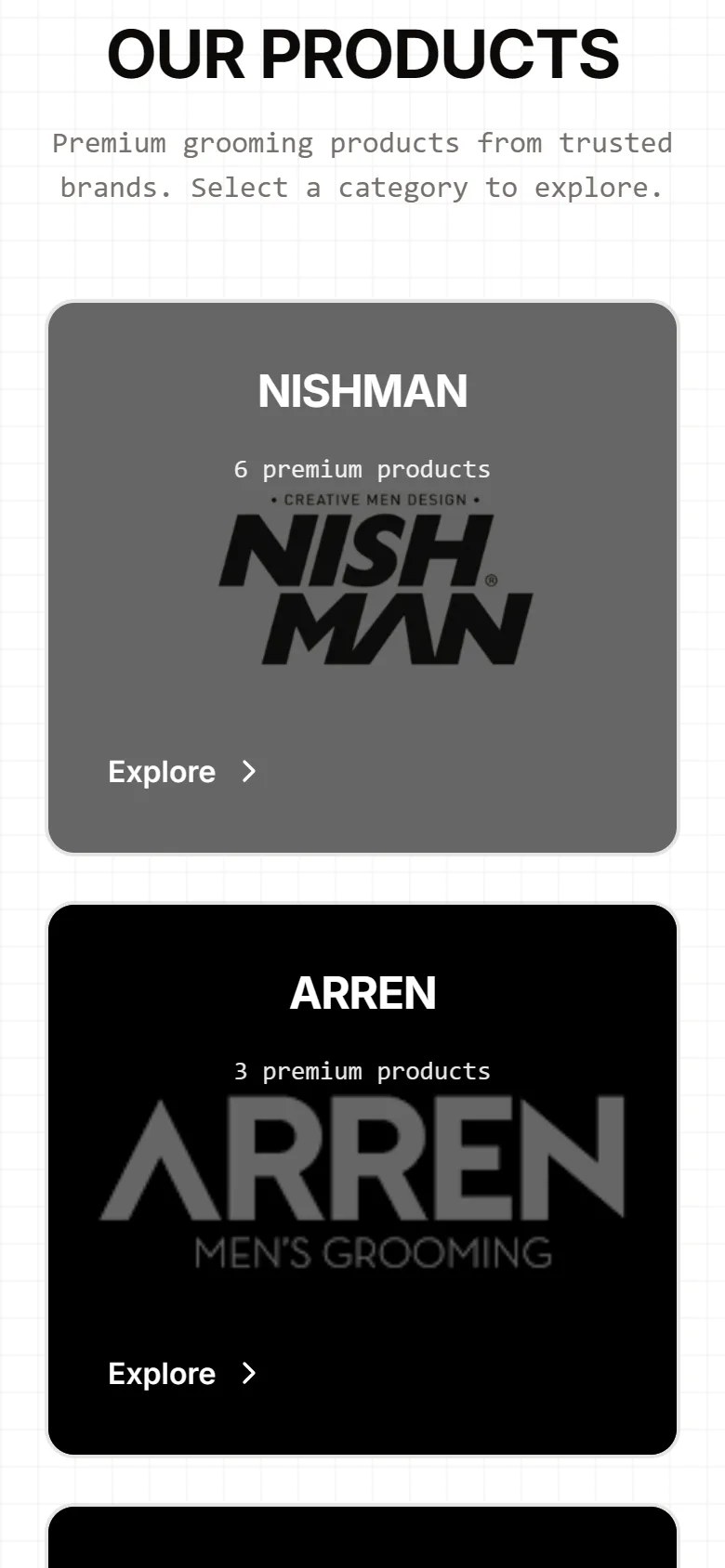 The Los Santos Barbershop website on a phone