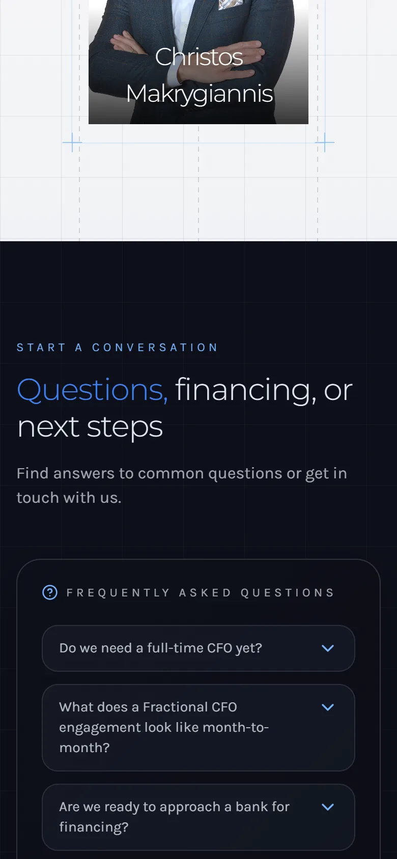 The Velricon website on a phone